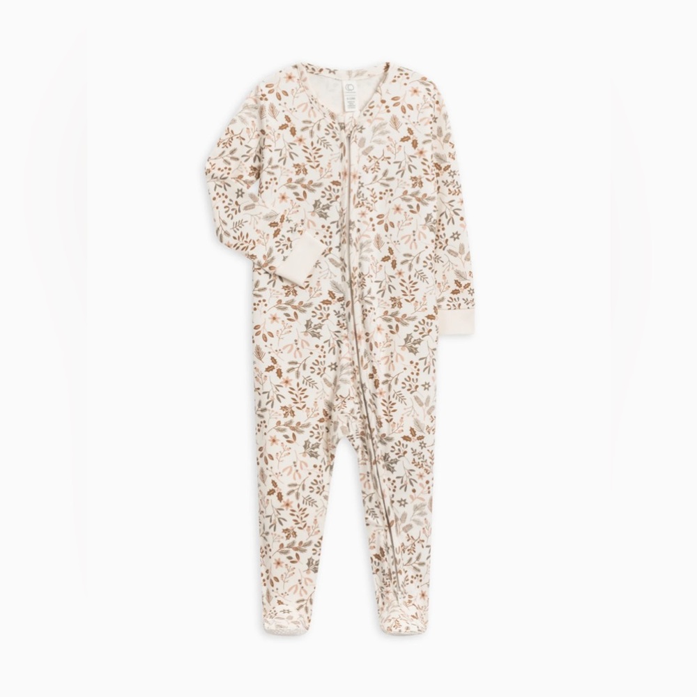 Colored Organics Peyton Zipper Slipper Bonnie Fig/Floral